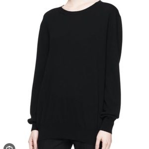 The Row Rose Cashmere Sweater Top, Bark Melange